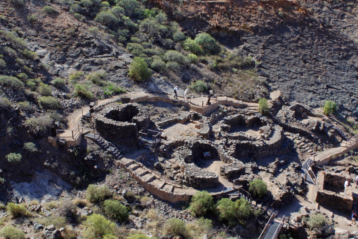 Yacimientos arqueológicos en Gran Canaria 